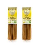 Morelli Lemon Pepper Wheat Germ Linguine Pasta - Organic Italian Pasta - 8.8 oz (Pack of 2) - Buy Online on GoSupps.com