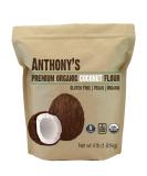 Anthony's Organic Coconut Flour, 4 lb, Batch Tested Gluten Free, Non GMO, Vegan, Keto Friendly - Buy Online on GoSupps.com