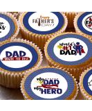 24 Fathers Day edible pre-cut cupcake Toppers - Buy Online on GoSupps.com