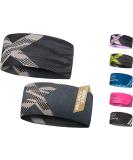 Sports headband for turning light elastic quick -drying headband earmaker welding tape hair band headband hiking running bike ski under helmet black gray x single pack - Buy Online on GoSupps.com