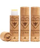 Bee Bella Peppermint Lip Balm (3 Pack) - Handmade in USA with Beeswax, Coconut Oil, Vitamin E & More for Soft, Smooth Lips - Long-Lasting Moisture - Buy Online on GoSupps.com