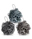 3-Piece Large Shower Puff Set - Soft Loofah Bath Sponge for Men - Exfoliating Body Wash Pouf Scrunchies - Buy Online on GoSupps.com