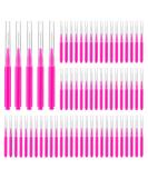 100Pcs Micro Eyebrow Brush Set - Multifunctional Brow Lamination Tools for Eyelash & Eyebrow Extensions - Pink | International Shipping Available - Buy Online on GoSupps.com