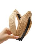 Straw Headbands for Women & Girls | Fashionable, No-Slip Diademas Para Mujer De Moda | Cute Braid Top Knot Headband | Summer Beach Hair Accessories - Buy Online on GoSupps.com