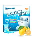 Dishwasher Cleaner Tablets - 24 Pack | Deep Cleansing Descaler & Deodorizer for Limescale & Odor Removal - 12 Month Supply - Buy Online on GoSupps.com