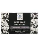 One Bar Shave & Shower Soap - Stimulating Sandalwood | One With Nature 3.5 oz | International Shipping Available - Buy Online on GoSupps.com