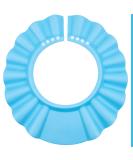 Adjustable Blue Eye & Ear Protection - Soft Shampoo Cap for Toddlers & Adults | Tear-Free Hair Washing - Buy Online on GoSupps.com