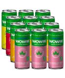 Wowie Hemp Infused Calming Sparkling Beverage Variety Pack 12 oz - Herbal Adaptogens, All Natural, Low Calorie, Non Alcoholic - Pack of 12 - Buy Online on GoSupps.com