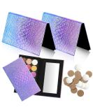 2 Piece Mermaid Magnetic Palette Set with Mirror & 36 Adhesive Stickers - Perfect for Eyeshadow Lipstick & Blush - International Shipping Available - Buy Online on GoSupps.com