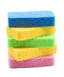 Temede Large Cellulose Sponges, Kitchen Sponges for Dish, 1.4" Thick Heavy Duty Scrub Sponges, Non-Scratch Dish Scrubber Sponge for Household, Cookware, Bathroom, Compressed Packaging 5pcs - Buy Online on GoSupps.com