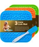 3 Pack Lick Mat for Dogs and Cats - Dog Slow Feeder & Grooming Mat - Food-Grade & Non-Toxic - Buy Online on GoSupps.com