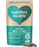 Organic Zinc supplement - Together Health - Natural Source of Zinc from Guava Leaves - Vegan - Made In The UK - 30 Vegecaps - Buy Online on GoSupps.com