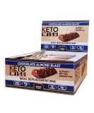 Keto Wise Chocolate Almond Blast Meal Replacement Bar - 12 Pack - Buy Online on GoSupps.com