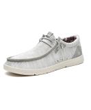 Osbdan Men's Arch Support Walking Shoes - Lightweight Slip On Loafers for Foot Pain Relief with Orthotic Insoles | Size 8 Lightgrey - Buy Online on GoSupps.com