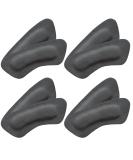 Comfort Heel Pads for Shoes - Leather Heel Cushions for Pain Relief & Blister Prevention - High Heel Comfort Pads for Men & Women - 4 Pairs Dark Grey - Buy Online on GoSupps.com