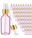 Maxcheck 50 Pcs 2 oz Glass Spray Bottles - Mini Travel Fine Mist Spray Bottles for Essential Oils Hair Perfume Plants (Pink) - International Shipping Available - Buy Online on GoSupps.com