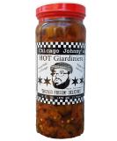 Chicago Johnnys Hot Giardiniera in Olive Oil - Spicy Pickled Vegetable Mix from Chicago - Buy Online on GoSupps.com