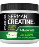 Fitness Labs German Creatine Powder | 7.05 oz | 39 Servings | Pure Monohydrate Supplement for Optimal Performance - Buy Online on GoSupps.com