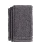Creative Scents Cotton Fingertip Towels Set - 4 Pack - 11 x 18 Inches Decorative Small Extra-Absorbent and Soft Terry Towel for Bathroom - Powder Room, Guest and Housewarming Gift (Grey) - Buy Online on GoSupps.com
