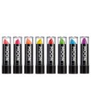 Moon Glow 5g Neon UV Glitter Lipstick Set of 8 - Radiant Under Blacklights - International Shipping Available - Buy Online on GoSupps.com