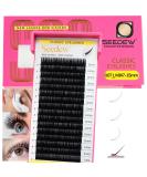 L Curl Lash Extensions | Classic Individual 7-15mm | Soft & Lightweight Eyelashes for Beauty Salons | Matte Black - 0.07mm - Buy Online on GoSupps.com