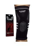 Venom Knee Sleeve Compression Brace for Men and Women - Support for Runner's Knee, Jumper's Knee, Arthritis Pain, ACL - Ideal for Basketball, Soccer, Crossfit, Lifting, Running - Large Size - Buy Online on GoSupps.com