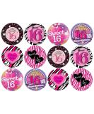 24 Girl Sweet 16 Edible Wafer Cup Cake Toppers - Buy Online on GoSupps.com