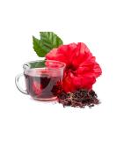 Premium African Hibiscus Flowers Tea - 100% Pure Loose Leaf Herbal Tea for Healthy Living - 150g Pack - Buy Online on GoSupps.com