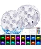 Daphomeu Underwater Lights - Remote-Controlled Waterproof RGB Multi-Color Pool & Spa Decor (2 Pack) - Buy Online on GoSupps.com