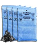 4 Extra Large Activated Charcoal Bamboo Odor Absorber Bags - Ultimate Moisture Control & Air Purifying Solution | Eco-Friendly Odor Eliminators for Home & Travel - Buy Online on GoSupps.com