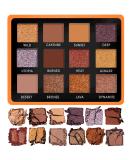 Copper bronze eyeshadow pallet nude tones - vegan shimmer nude eyehadow palette with mirror - ideal travel make -up pallet with 12 highly pigmented warm brown and golden colors warm bronze copper neutral - Buy Online on GoSupps.com