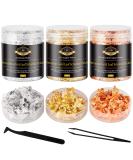 CHMI Gold Foil Flakes for Resin - 15g | Metallic Leaf for Jewelry, Nails, Painting, Crafts | Multicolor Gold, Silver, Copper Flakes - Buy Online on GoSupps.com