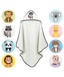 Premium Baby Hooded Towel - 100% Cotton Oeko-Tex | Laynenburg Raccoon - 80x80cm - Perfect Bath Towel for Newborns & Kids - Buy Online on GoSupps.com