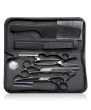 Professional Purplebird Hairdressing Scissors Set - 10-Piece Stainless Steel Hair Cutting Shears for Barbers Hairdressers & Beginners - Buy Online on GoSupps.com