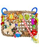 Colorful Mqupin Parrot & Budgie Toys | Edible Seagrass Climbing Accessories & Hammock Mat | International Shipping - Buy Online on GoSupps.com