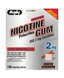 Rugby Nicotine Gum 2mg 100ct - Cinnamon Flavor - Buy Online on GoSupps.com