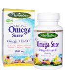 Paradise Herbs Omega Sure Omega-3 1000mg - Vegetarian Fish Oil Softgels (30 Count) - Buy Online on GoSupps.com