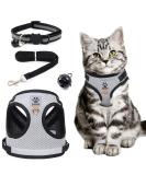 Cat Harness and Lead Set Adjustable Cat Harness Escape Proof Cat Kitten Harness for Walking Breathable Cat Harness with Reflective Stripe and Leash Set for Small Medium Cats Pets (S) - Buy Online on GoSupps.com