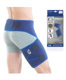 Neo-G Groin Brace - Support For Joint Pain, Pulled Groin, Sciatic Nerve Pain, Hip, Thigh, Hamstring Injury, Recovery and Rehab - Adjustable Compression Wrap - Class 1 Medical Device - One Size - Blue - Buy Online on GoSupps.com