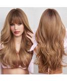 Emmor Ombre Brown Wigs - Curly Synthetic Women's Wig Heat-Resistant Long & Natural for Daily Use - Buy Online on GoSupps.com