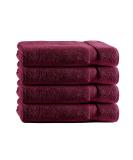 Class Home Collection Terry Guest Towels - 100% Cotton Bordeaux 30x50 cm Pack of 4 | Premium Quality International Shipping - Buy Online on GoSupps.com