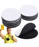 12 Pairs Referee Patch Hook and Loop Dots 3 Inch Self Sticky Circle Hook and Loop Round Adhesive Loop Tape Double Sided Hook and Loop Fasteners for Home Office School Wall Decor Tool Hanging - Buy Online on GoSupps.com