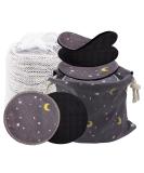 Reusable Makeup Remover Pads | 100% Organic Black Bamboo Cotton Rounds - Eco-Friendly & Sustainable - Buy Online on GoSupps.com