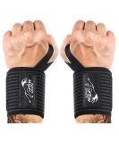 IPOW Professional Stiff Wrist Wraps for Weightlifting 2 Pack - Gym Wrist Straps for Men & Women - Support Brace for Bench Press Deadlift - Black - Buy Online on GoSupps.com