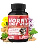 Horny Goat Weed Capsules 14000mg Herbal Equivalent with Maca, Tribulus, Ginseng - Performance & Energy Support - Buy Online on GoSupps.com