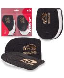 Sulpo Heel Spur Pillows - 2 Pairs of Leather & Latex Foam Inserts for Pain Relief | Achilles Tendon Insoles for Men & Women (Size 42-46) - Black - Buy Online on GoSupps.com