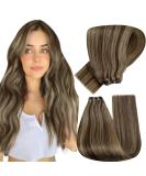 Hetto Real Hair Remy Extensions #4/27 - Brown & Red Blonde Sew-In Wefts | 80g 40cm - Buy Online on GoSupps.com
