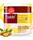 Collagen & Keratin Hair Mask - Deep Conditioning Treatment with Argan Oil & Vitamin E for Dry Damaged & Frizzy Hair - 500ml | Hydrating for All Hair Types - Sulfate-Free - Buy Online on GoSupps.com