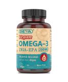 Buy DEVA Nutrition Vegan Omega-3 DHA-EPA | 90 Delayed Release Capsules | Eco-Friendly Micro Algae - Buy Online on GoSupps.com