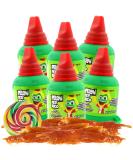 Pelon Pelo Rico Tamarind Candy - 6 Pack Mini Bottles | Fiesta Party Favors | Unique Mexican Treats - Buy Online on GoSupps.com